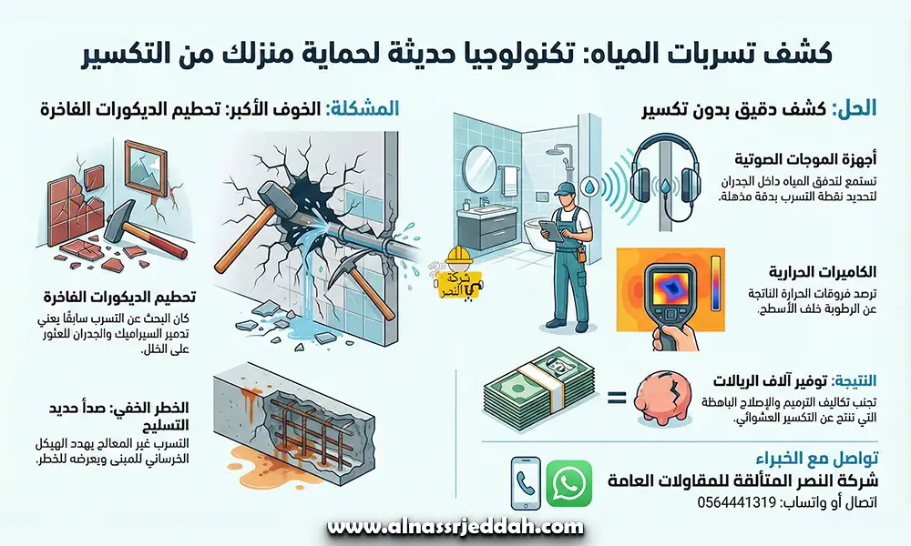 اطلب شركة كشف تسربات المياه بجدة