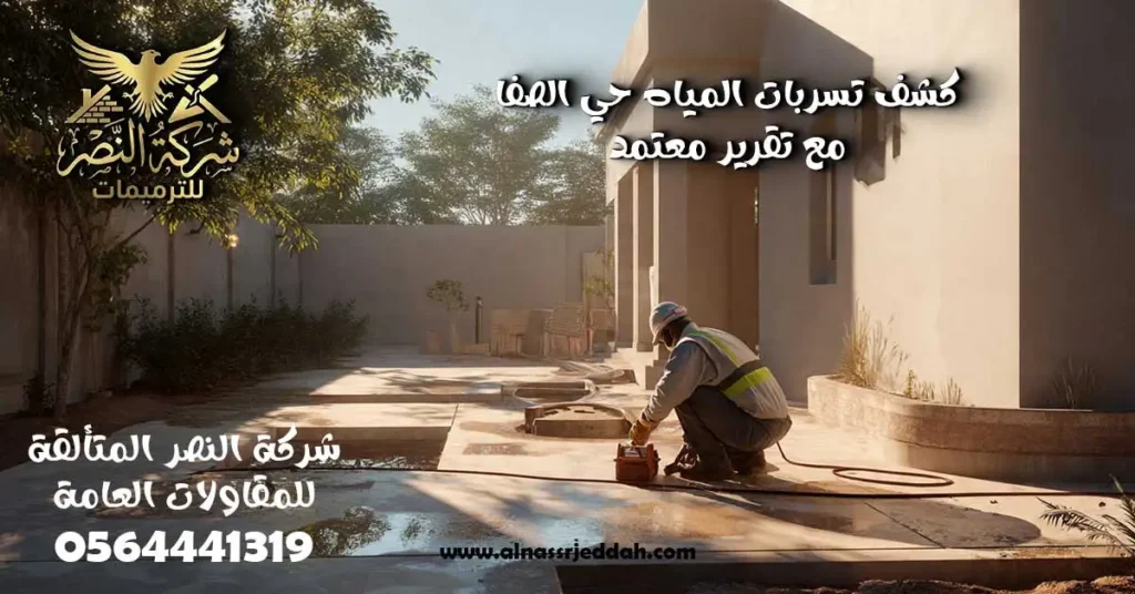 كشف تسربات المياه حي الصفا