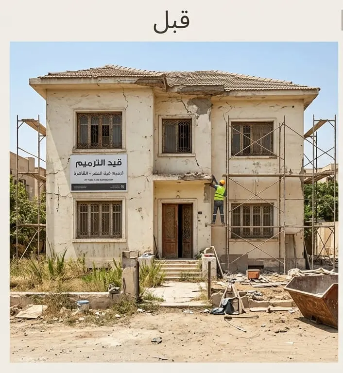 قبل الترميم