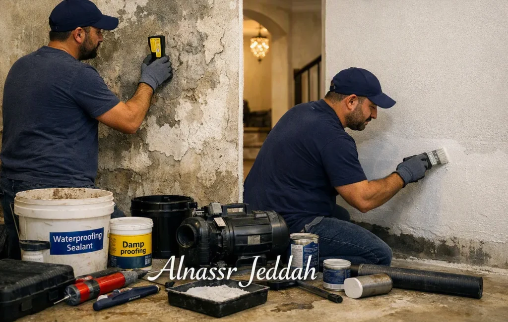 كيفية علاج رطوبة الجدران جدة