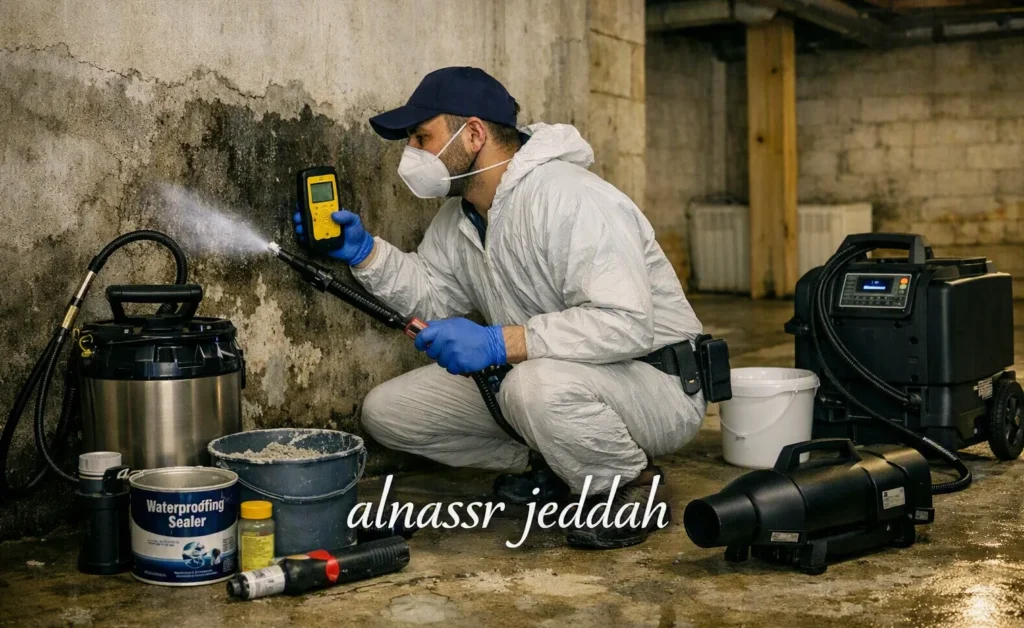 معالجة رطوبة البدروم جدة